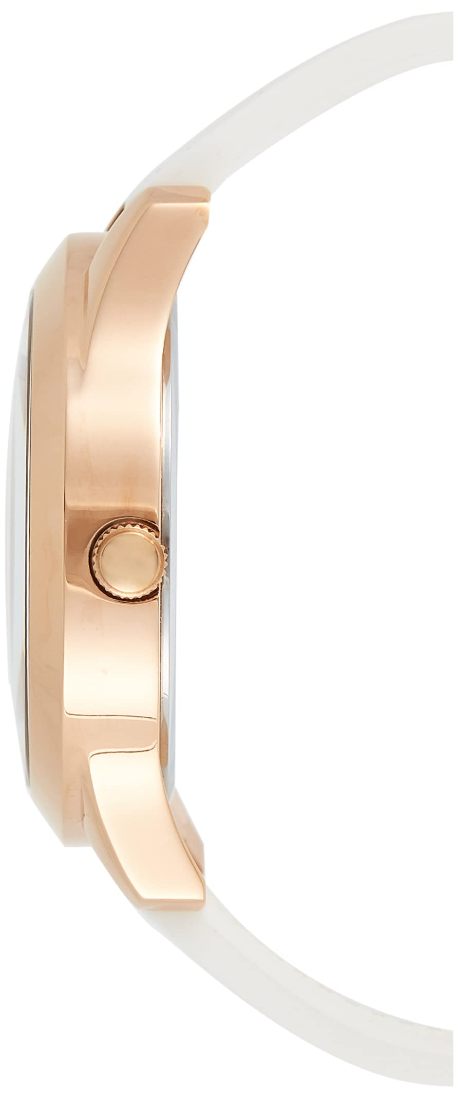  Shop Authentic Guess Crush Crystals Gold Dial White Rubber Strap Watch for Women - W1223L3 - Luxxuri