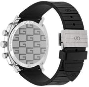  Shop Authentic Gucci Grip Chronograph Black Dial Black Rubber Strap Watch For Men - YA157301 - Luxxuri