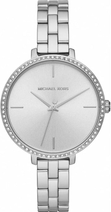  Shop Authentic Michael Kors Charley Quartz Silver Dial Silver Steel Strap Watch for Women - MK4398 - Luxxuri