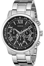  Shop Authentic Guess Horizon Chronograph Quartz Black Dial Silver Steel Strap Watch For Men - W0379G1 - Luxxuri