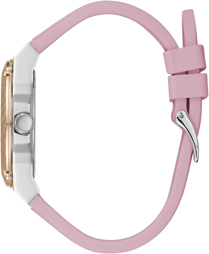  Shop Authentic Guess Zena Quartz White Dial Pink Rubber Strap Watch For Women - W1094L4 - Luxxuri