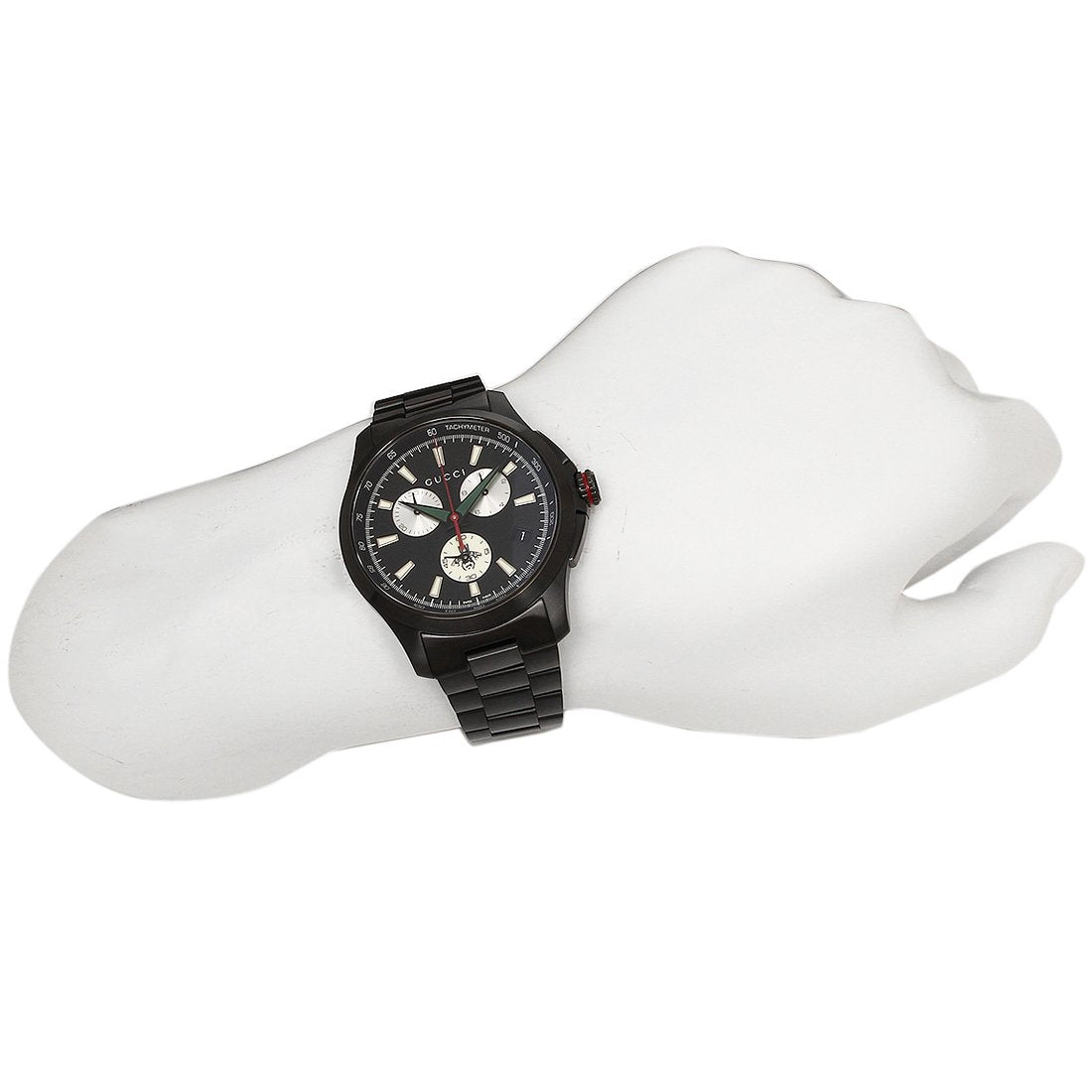  Shop Authentic Gucci G-Timeless Chronograph Black Dial Black Steel Strap Watch For Men - YA126268 - Luxxuri