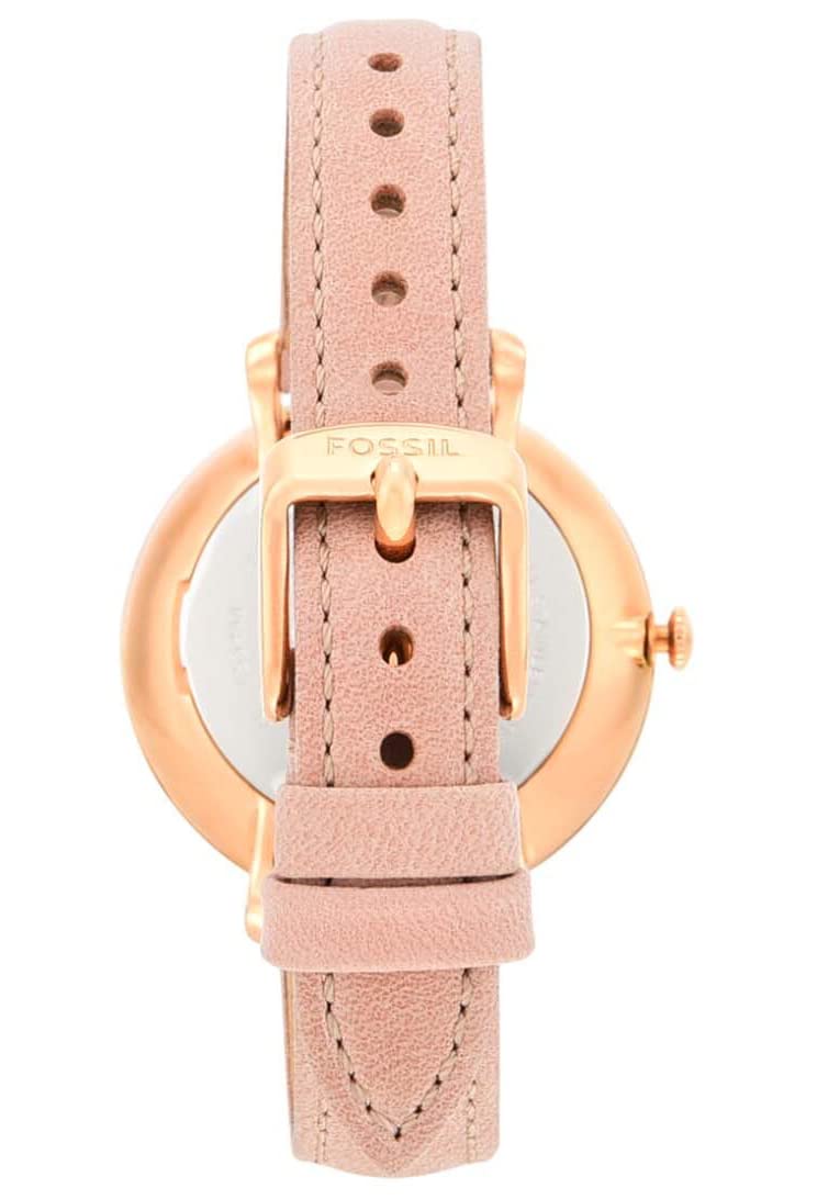  Shop Authentic Fossil Jacqueline White Dial Pink Leather Strap Watch for Women - ES3988 - Luxxuri