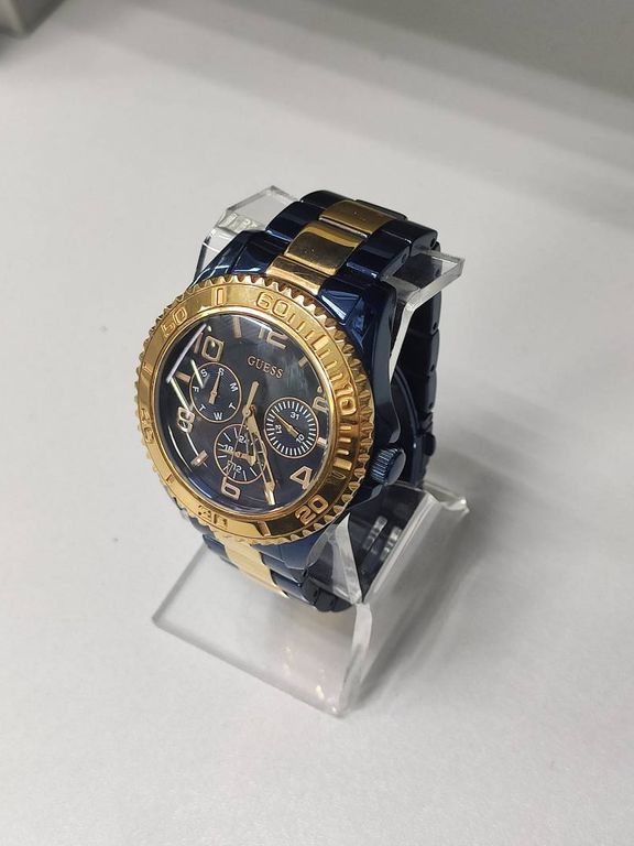  Shop Authentic Guess BFF Multifunction Blue Dial Two Tone Steel Strap Watch for Women - W0231L6 - Luxxuri