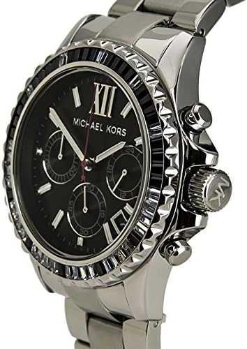  Shop Authentic Michael Kors Everest Chronograph Black Dial Silver Steel Strap Watch For Women - MK5753 - Luxxuri