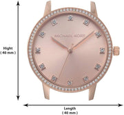  Shop Authentic Michael Kors Melissa Analog Rose Gold Dial Rose Gold Steel Strap Watch For Women - MK4396 - Luxxuri