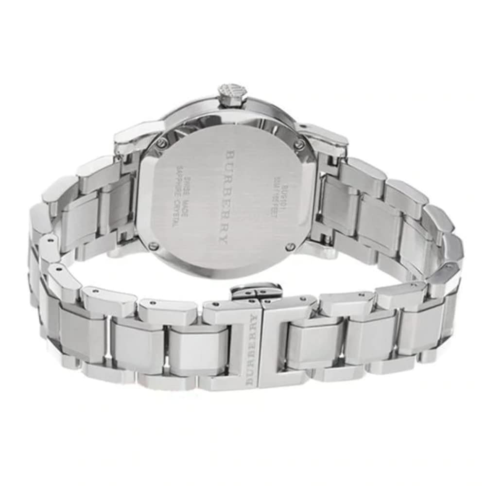  Shop Authentic Burberry The City White Dial Silver Steel Strap Watch for Women - BU9100 - Luxxuri
