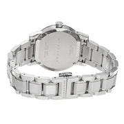  Shop Authentic Burberry The City White Dial Silver Steel Strap Watch for Women - BU9100 - Luxxuri