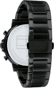  Shop Authentic Tommy Hilfiger Daniel Black Dial Black Steel Strap Watch for Men - 1710414 - Luxxuri