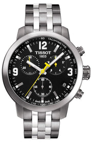  Shop Authentic Tissot PRC 200 Chronograph Black Dial Silver Steel Strap Watch For Men - T055.417.11.057.00 - Luxxuri