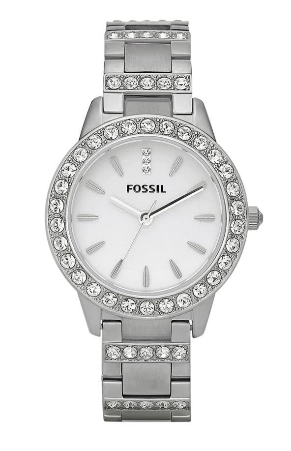  Shop Authentic Fossil Jesse White Dial Silver Steel Strap Watch for Women - ES2362 - Luxxuri