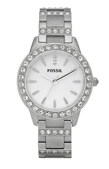  Shop Authentic Fossil Jesse White Dial Silver Steel Strap Watch for Women - ES2362 - Luxxuri