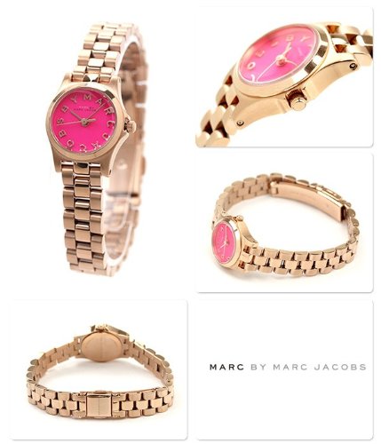  Shop Authentic Marc Jacobs Henry Dinky Pink Dial Rose Gold Steel Strap Watch for Women - MBM3203 - Luxxuri