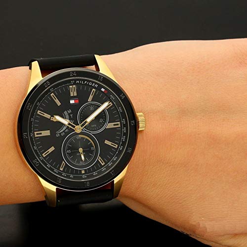  Shop Authentic Tommy Hilfiger Austin Black Dial Black Rubber Strap Watch for Men - 1791636 - Luxxuri