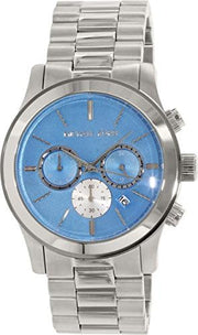  Shop Authentic Michael Kors Runway Quartz Blue Dial Silver Steel Strap Watch For Women - MK5953 - Luxxuri