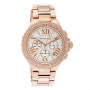 Shop Authentic Michael Kors Camille Chronograph White Dial Rose Gold Steel Strap Watch for Women - MK5636 - Luxxuri