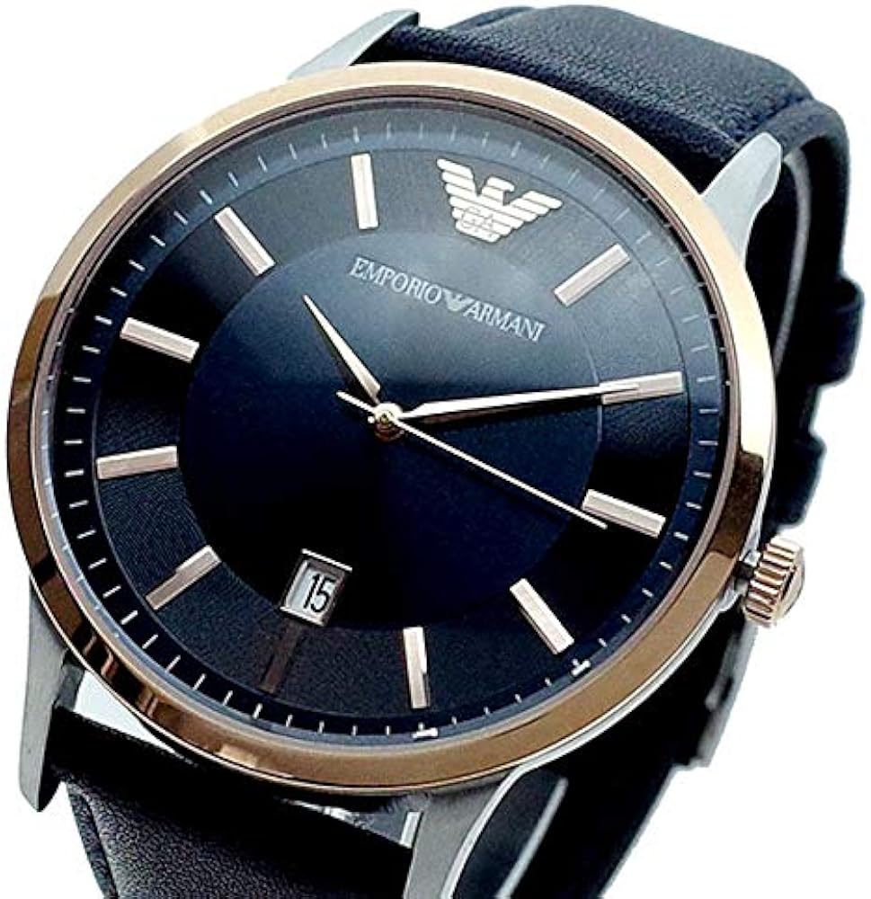  Shop Authentic Emporio Armani Renato Analog Blue Dial Blue Leather Strap Watch For Men - AR11188 - Luxxuri