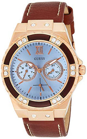  Shop Authentic Guess Limelight Quartz White Dial Brown Leather Strap Watch For Women - W0775L7 - Luxxuri