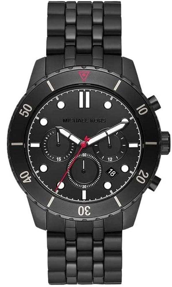  Shop Authentic Michael Kors Cunningham Chronograph Black Dial Black Steel Strap Watch For Men - MK8965 - Luxxuri