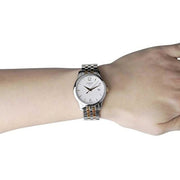  Shop Authentic Tissot T Classic Tradition Lady White Dial Two Tone Steel Strap Watch For Women - T063.210.22.037.01 - Luxxuri