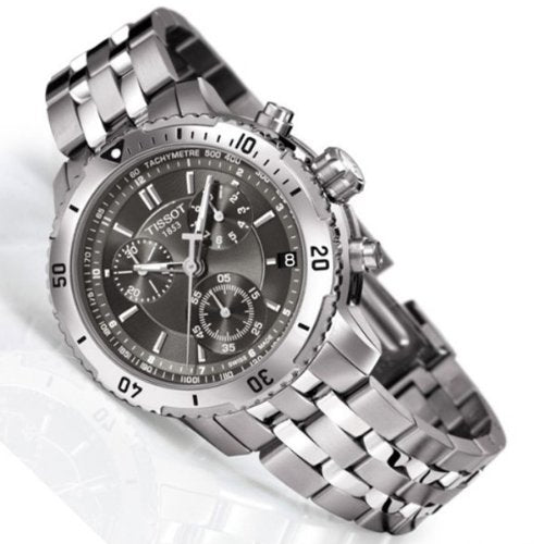  Shop Authentic Tissot PRS 200 Grey Dial Chronograph Grey Dial Silver Steel Strap Watch For Men - T067.417.11.051.00 - Luxxuri