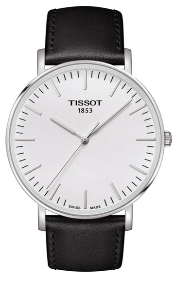  Shop Authentic Tissot T Classic Everytime Large White Dial Black Leather Strap Watch For Men - T109.610.16.031.00 - Luxxuri