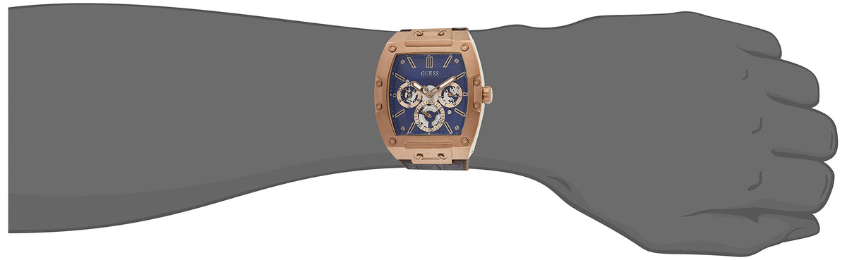  Shop Authentic Guess Phoenix Multifunction Blue Dial Brown Leather Strap Watch for Men - GW0202G2 - Luxxuri