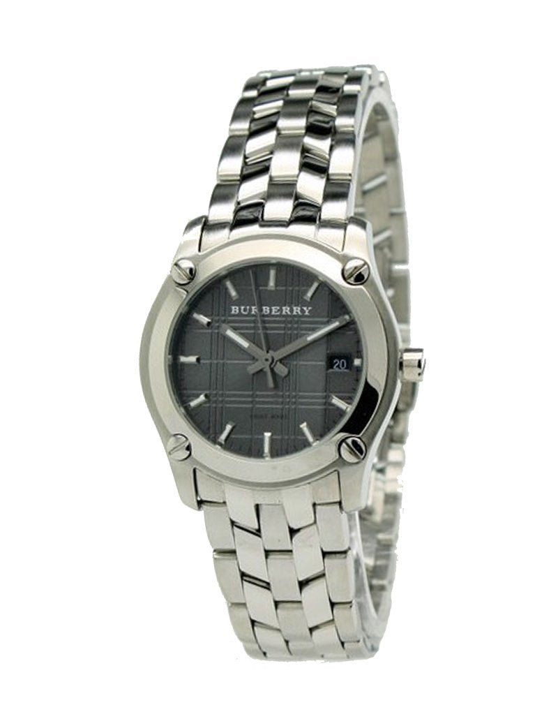  Shop Authentic Burberry Herringbone Grey Dial Silver Steel Strap Watch for Women - BU1851 - Luxxuri