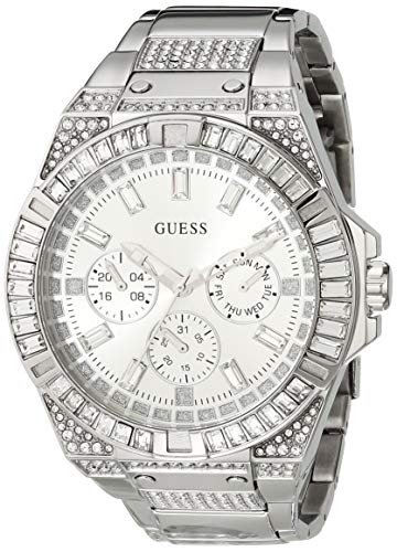  Shop Authentic Guess Zeus Multifunction Diamonds Silver Dial Silver Steel Strap Watch for Men - GW0209G1 - Luxxuri