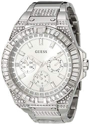  Shop Authentic Guess Zeus Multifunction Diamonds Silver Dial Silver Steel Strap Watch for Men - GW0209G1 - Luxxuri