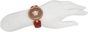  Shop Authentic Versace Palazzo Empire Red Dial Red Leather Strap Watch for Women - VCO120017 - Luxxuri