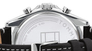  Shop Authentic Tommy Hilfiger Parker Chronograph Quartz Grey Dial Black Leather Strap Watch For Men - 1791838 - Luxxuri