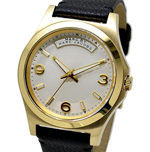  Shop Authentic Marc Jacobs Baby Dave Gold Dial Black Leather Strap Watch for Women - MBM1264 - Luxxuri