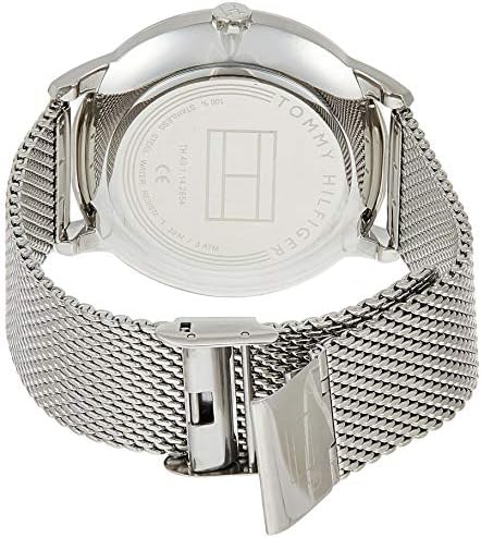  Shop Authentic Tommy Hilfiger Hunter Quartz Black Dial Silver Steel Strap Watch for Men - 1791610 - Luxxuri