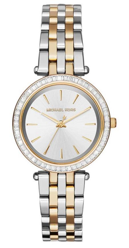 Shop Authentic Michael Kors Darci Silver Dial Two Tone Steel Strap Watch for Women - MK3405 - Luxxuri