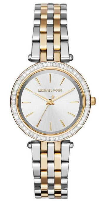  Shop Authentic Michael Kors Darci Silver Dial Two Tone Steel Strap Watch for Women - MK3405 - Luxxuri