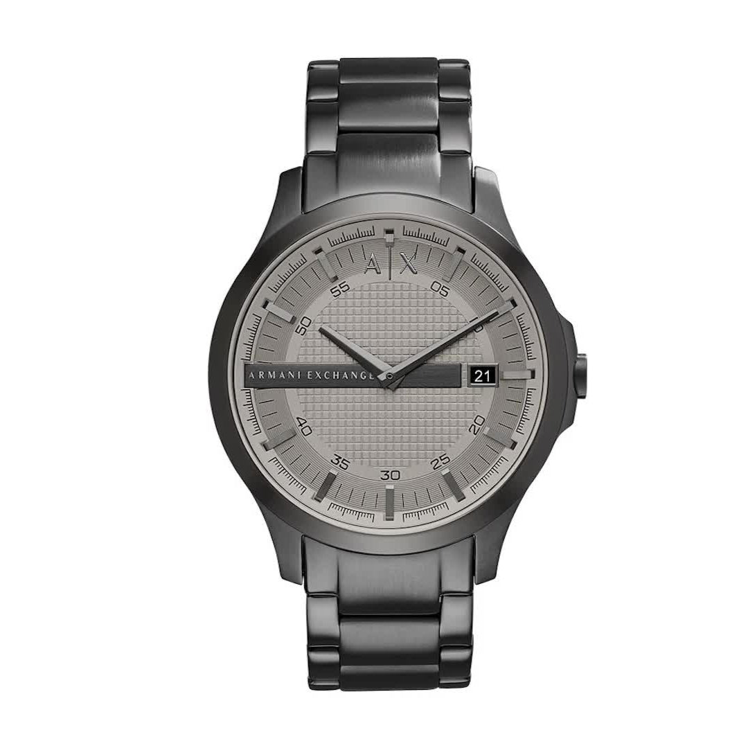  Shop Authentic Armani Exchange Hampton Chronograph Grey Dial Grey Steel Strap Watch For Men - AX2194 - Luxxuri
