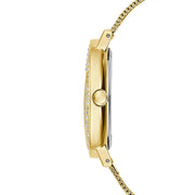  Shop Authentic Guess Iconic Diamonds Gold Dial Gold Mesh Bracelet Watch For Women - GW0477L2 - Luxxuri