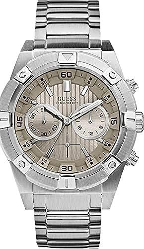  Shop Authentic Guess Jolt Chronograph Grey Dial Silver Steel Strap Watch for Men - W0377G1 - Luxxuri