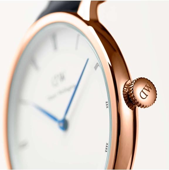  Shop Authentic Daniel Wellington Dapper Bristol White Dial Brown Leather Strap Watch For Women - DW00100094 - Luxxuri