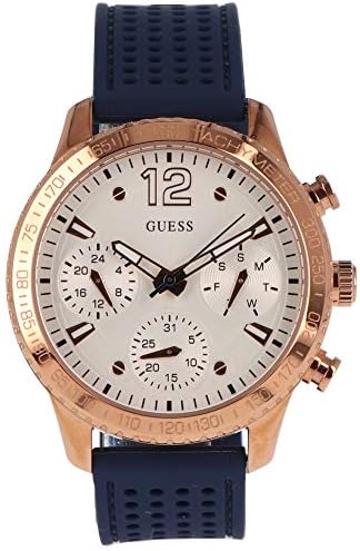 Shop Authentic Guess Marina Multifunction White Dial Blue Rubber Strap Watch for Women - W1025L4 - Luxxuri