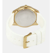  Shop Authentic Guess G-Twist Gold Dial White Rubber Strap Watch for Women - W0911L7 - Luxxuri