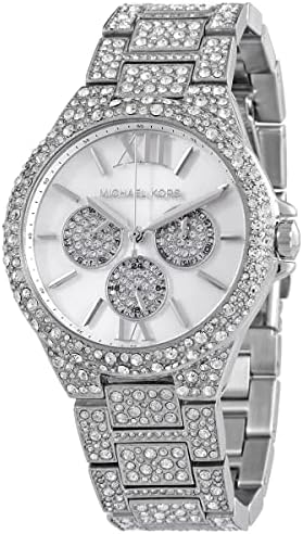  Shop Authentic Michael Kors Camille Multifunction Crystals Silver Dial Silver Steel Strap Watch for Women - MK6957 - Luxxuri
