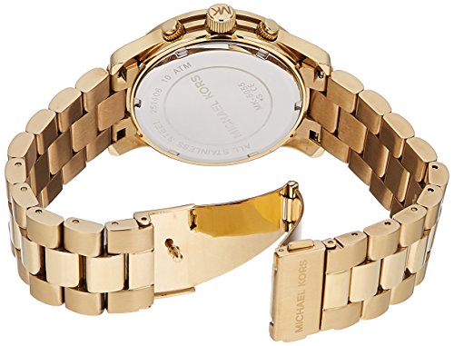  Shop Authentic Michael Kors Runway Gold Dial Gold Stainless Steel Strap Watch for Women - MK5055 - Luxxuri