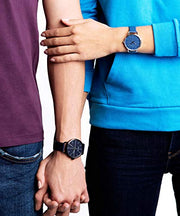  Shop Authentic Calvin Klein Even Blue Dial Blue Leather Strap Watch for Men - K7B214VN - Luxxuri