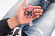  Shop Authentic Guess Sporting Black Dial Pink Rubber Strap Watch for Men - GW0032G1 - Luxxuri