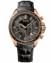  Shop Authentic Hugo Boss Driver Black Dial Black Leather Strap Watch for Men - 1513092 - Luxxuri
