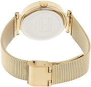  Shop Authentic Tommy Hilfiger Lynn Quartz Gold Dial Gold Mesh Bracelet Watch For Women - 1781864 - Luxxuri