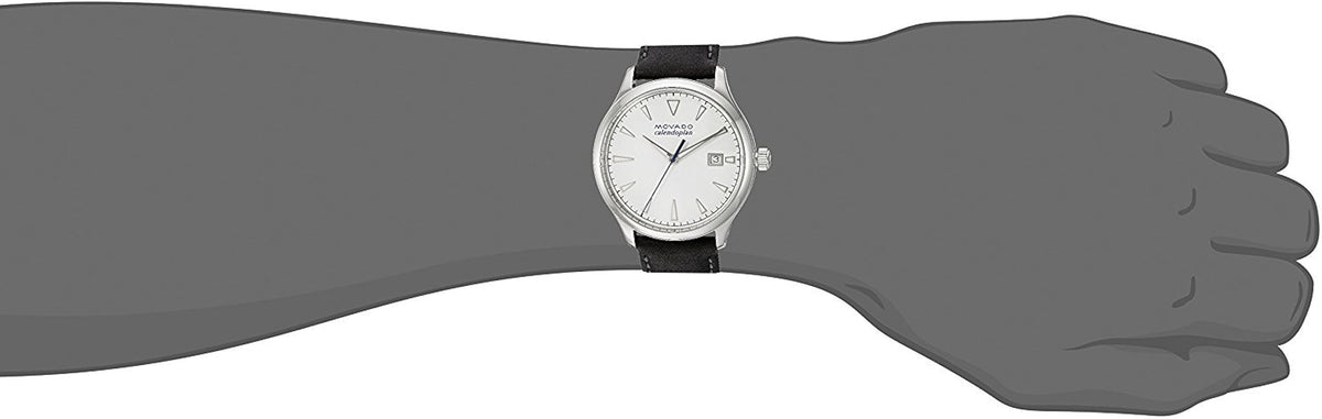 Shop Authentic Movado Heritage Calendoplan White Dial Black Leather Strap Watch for Men - 3650002 - Luxxuri