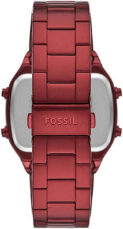  Shop Authentic Fossil Retro Analog-Digital Black Dial Red Steel Strap Watch for Men - FS5897 - Luxxuri